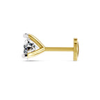 0.50 Carat Solitaire Diamond Nose Pin 14K - Rose Gold