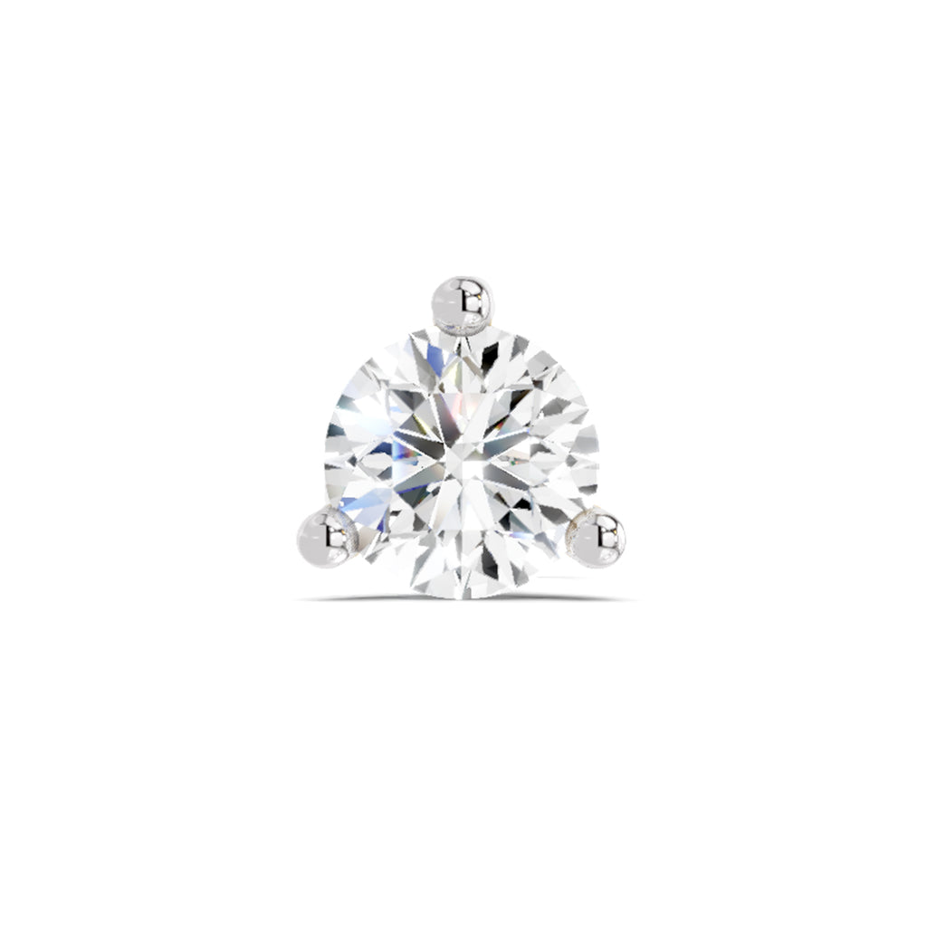 0.50 Carat Solitaire Diamond Nose Pin 14K - Rose Gold