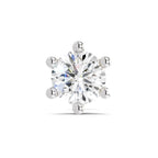 0.50 Carat 6 Prong Solitaire Diamond Nose Pin 14K - Rose Gold