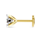 0.50 Carat Solitaire Diamond Nose Pin 14K - Rose Gold