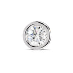 0.50 Carat Bezel Solitaire Diamond Nose Pin 14K - Rose Gold