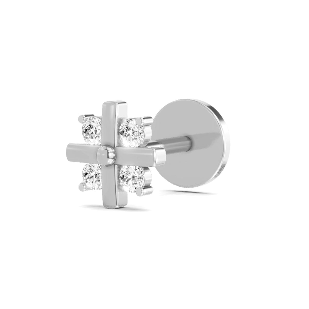 Celestial Floral Diamond Nose Pin