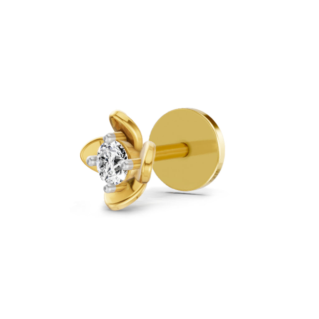 0.13 Ct Solitaire Nosepin 14Kt - Rose Gold