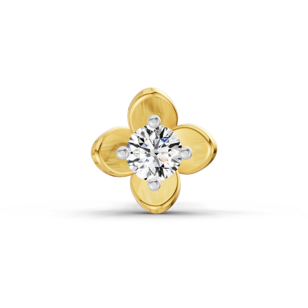 0.13 Ct Solitaire Nosepin 14Kt - Rose Gold