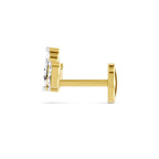 0.26 Ct Floral Nosepin 14Kt - Rose Gold