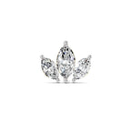 0.26 Ct Floral Nosepin 14Kt - Rose Gold