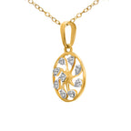 0.19 Ct Pinwheel Pendant 14Kt - Rose Gold