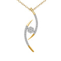 0.2 Ct Cluster Pendant 14Kt - Rose Gold