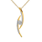 0.2 Ct Cluster Pendant 14Kt - Rose Gold