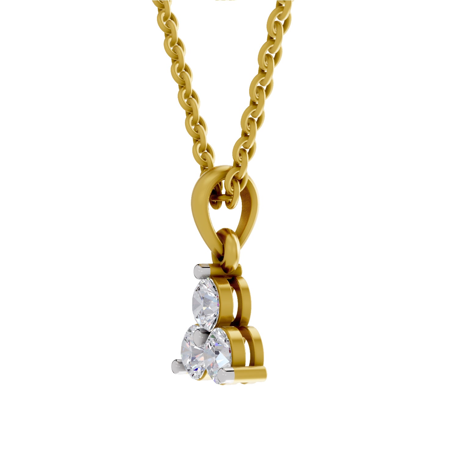3 Stone 0.8 Ct 14Kt - Rose Gold