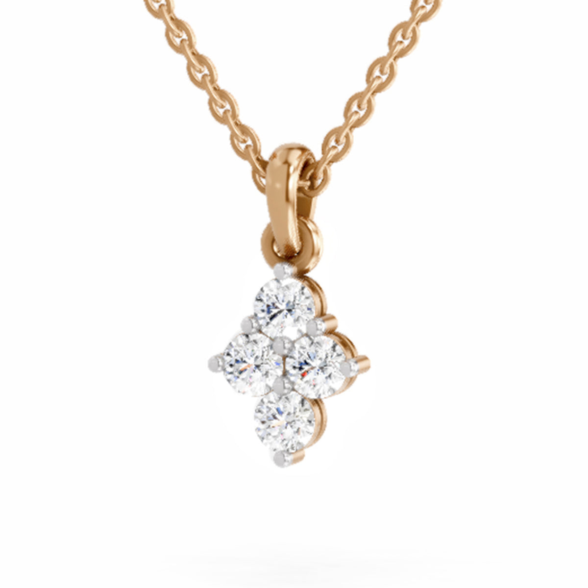 Dreamy Floral Diamond Pendant