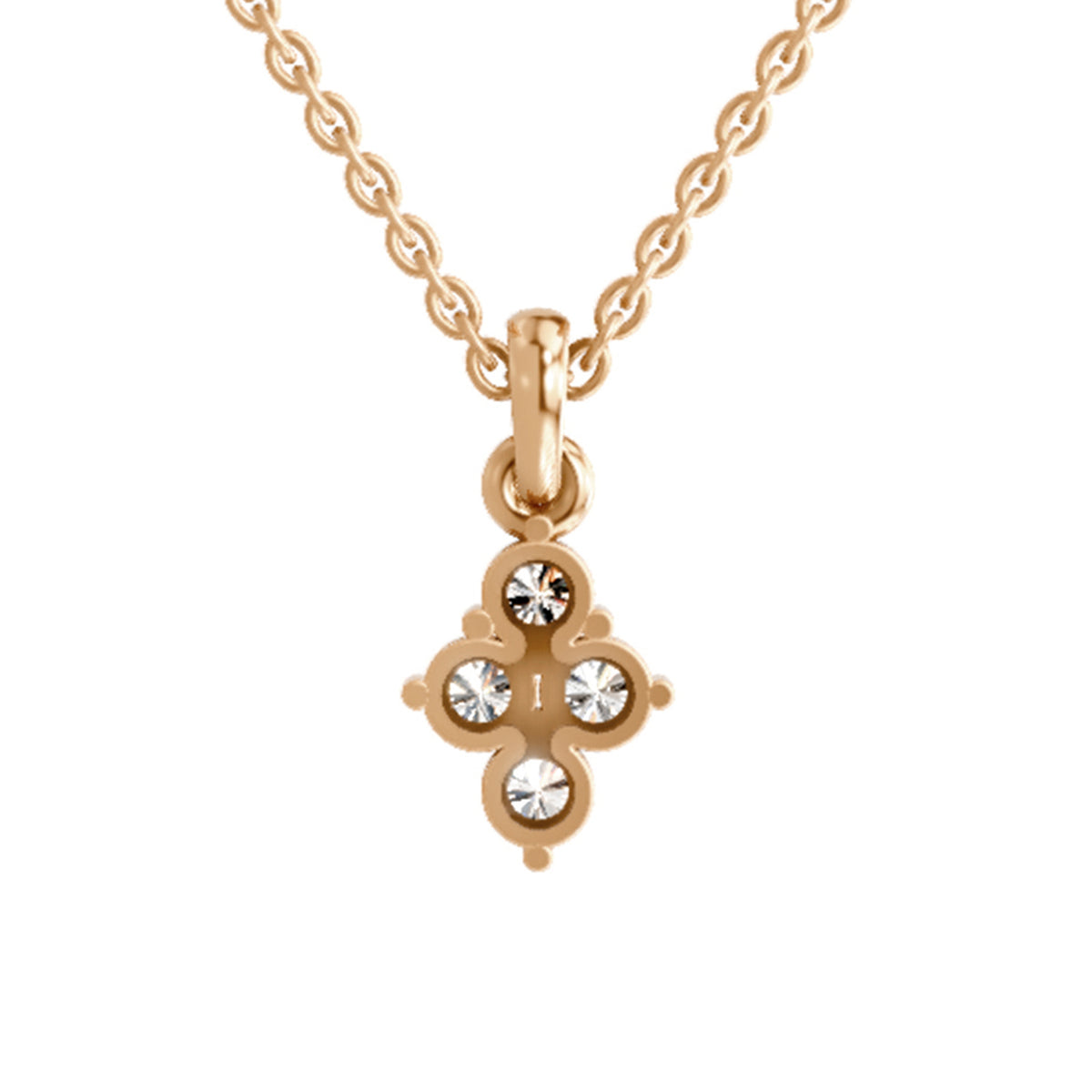 Dreamy Floral Diamond Pendant
