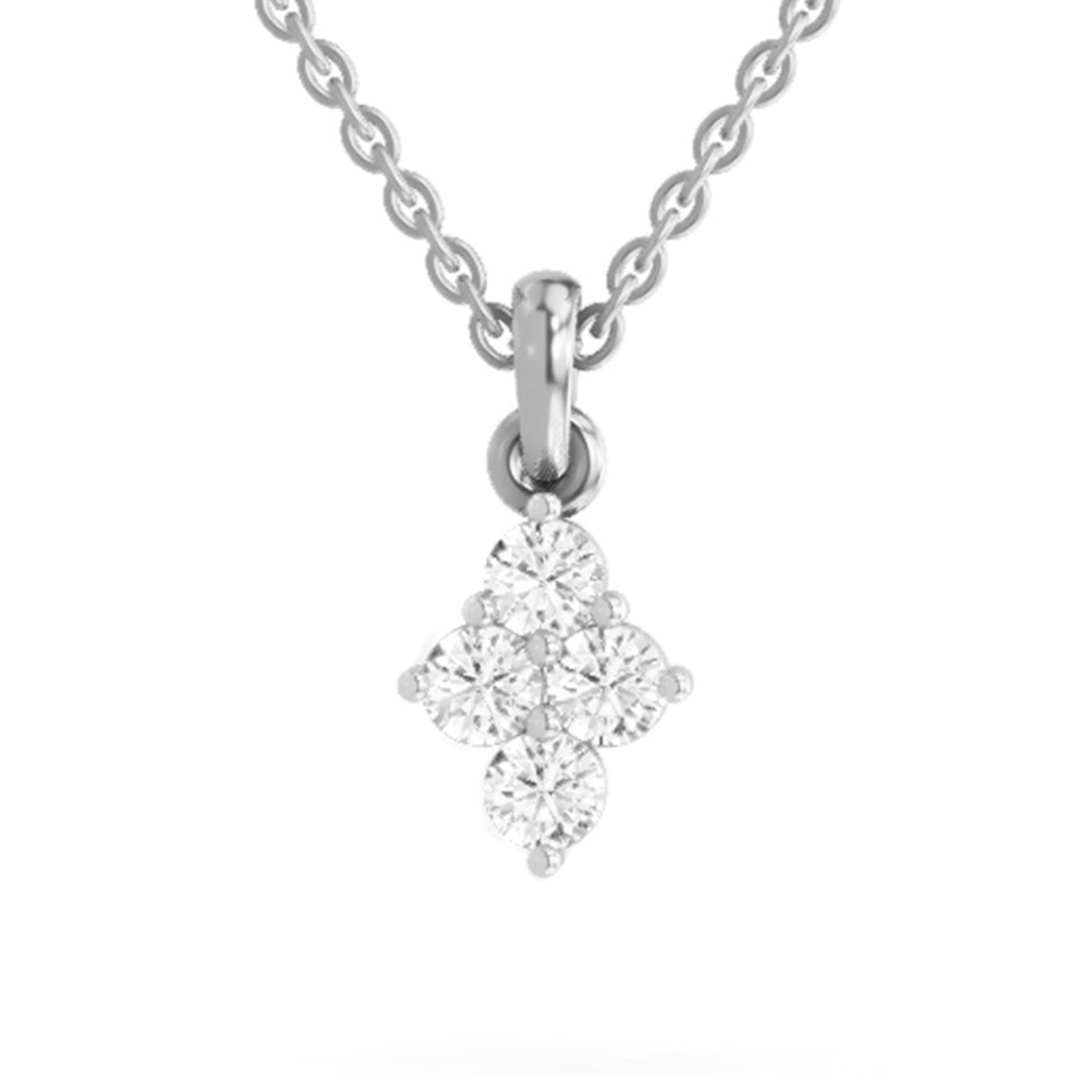 Dreamy Floral Diamond Pendant