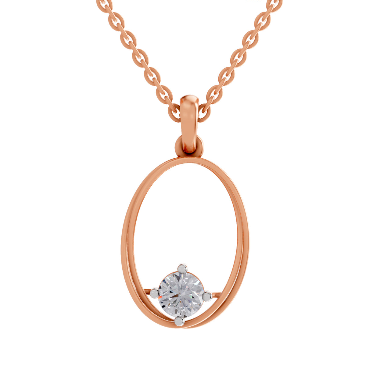 Captivating Solitaire Diamond Pendant