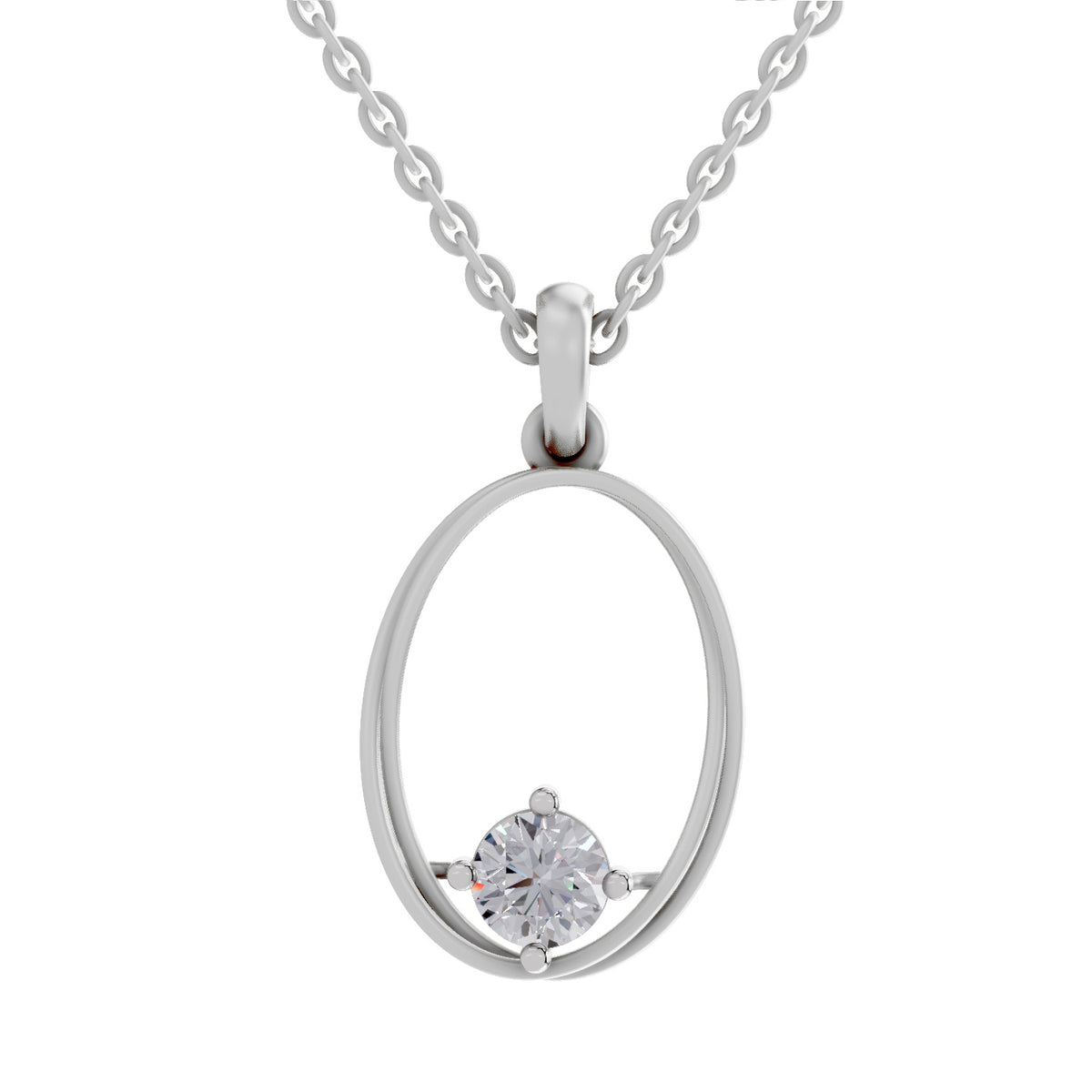 Captivating Solitaire Diamond Pendant