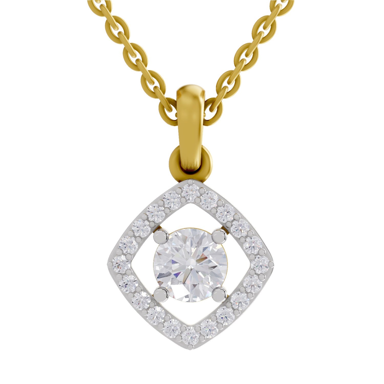 Square 0.75 Ct 14Kt - Rose Gold