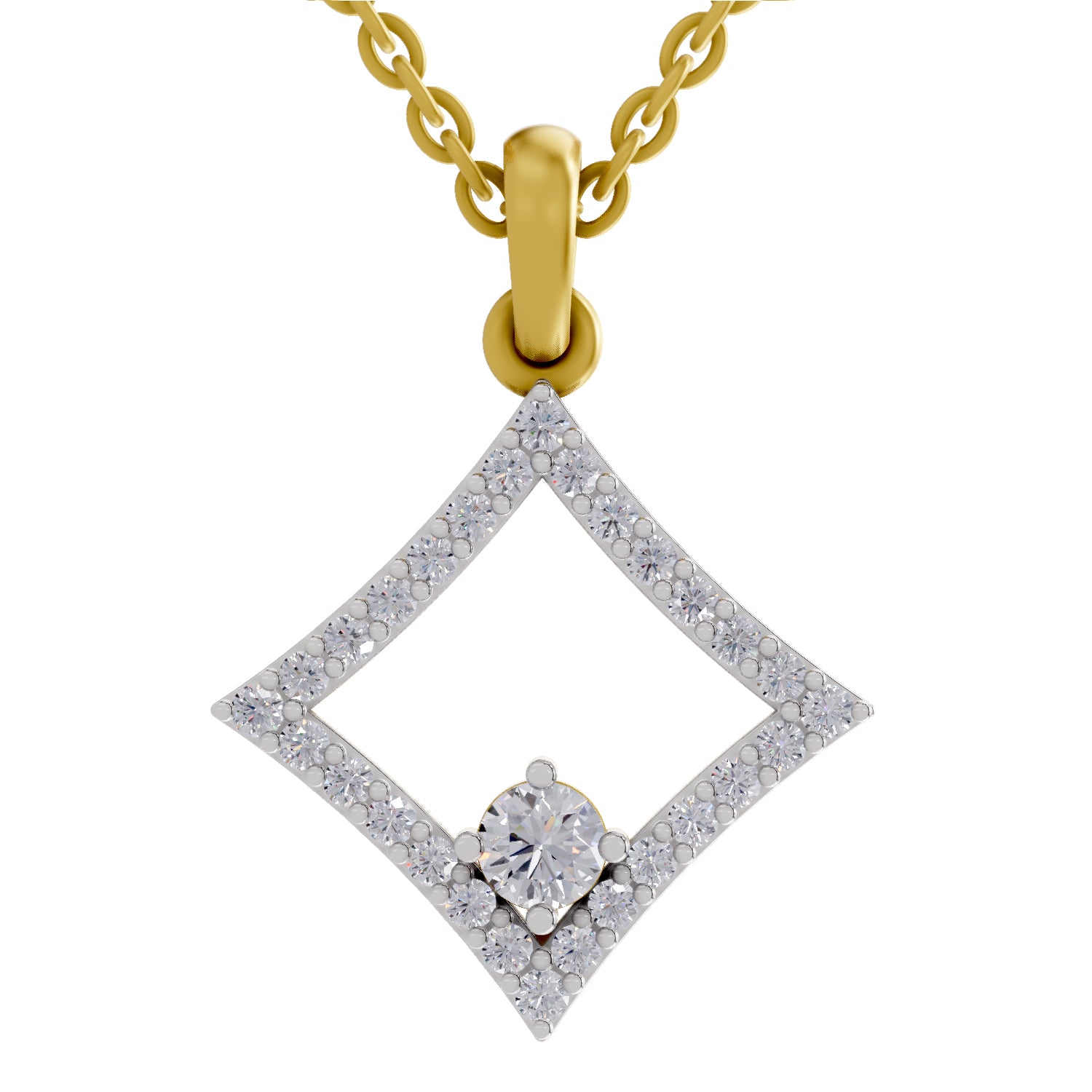 Square 0.60 Ct 14Kt - Rose Gold