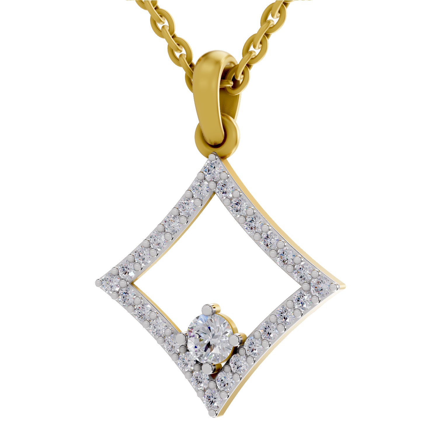 Square 0.60 Ct 14Kt - Rose Gold