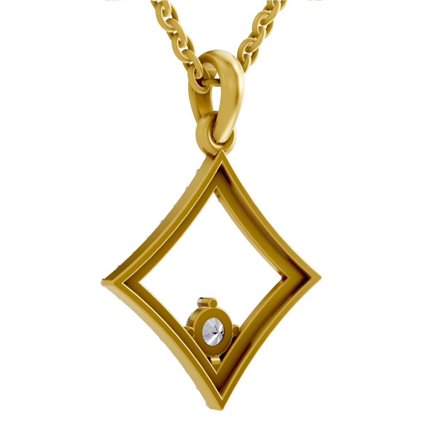 Square 0.60 Ct 14Kt - Rose Gold