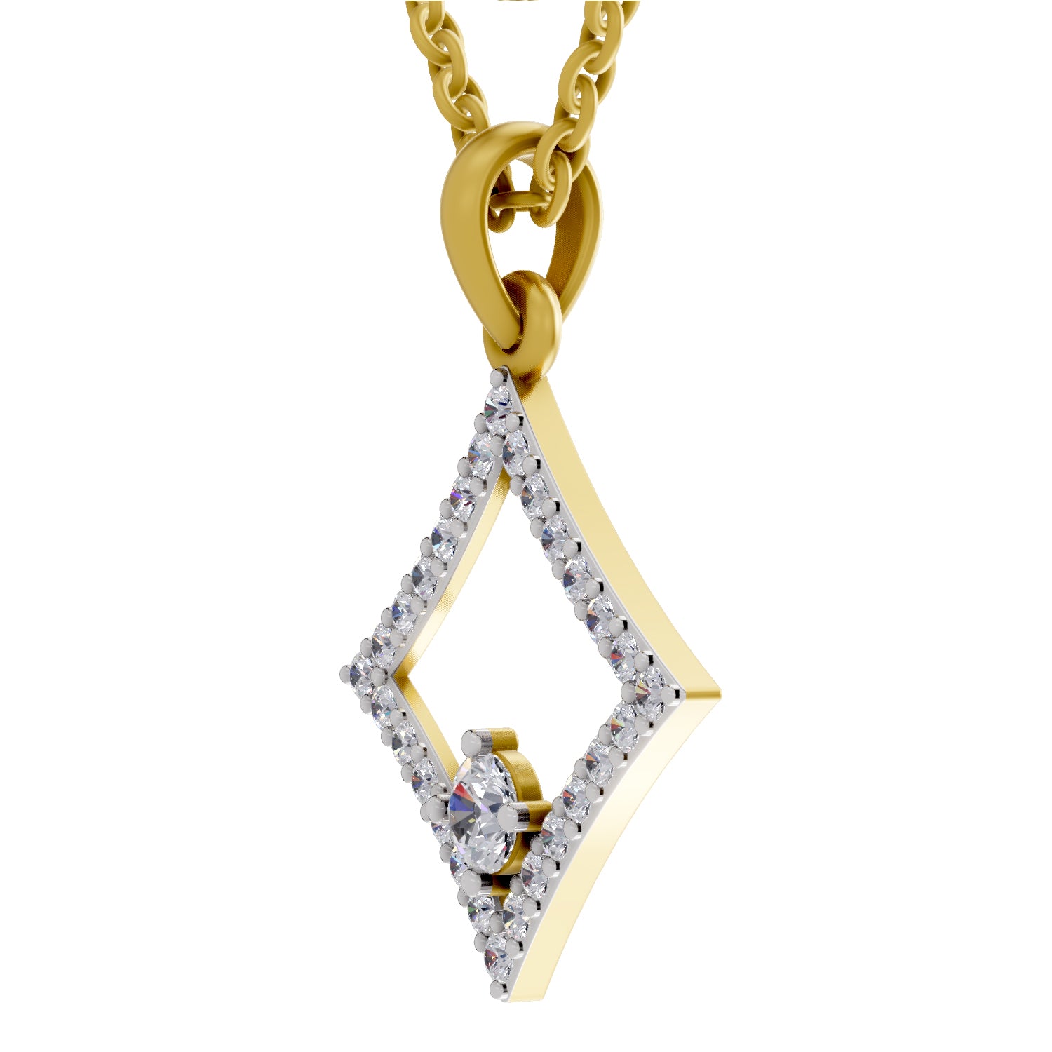 Square 0.60 Ct 14Kt - Rose Gold