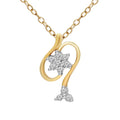 0.11 Ct Floral Pendant 14Kt - Rose Gold