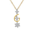 0.15 Ct Floral Pendant 14Kt - Rose Gold
