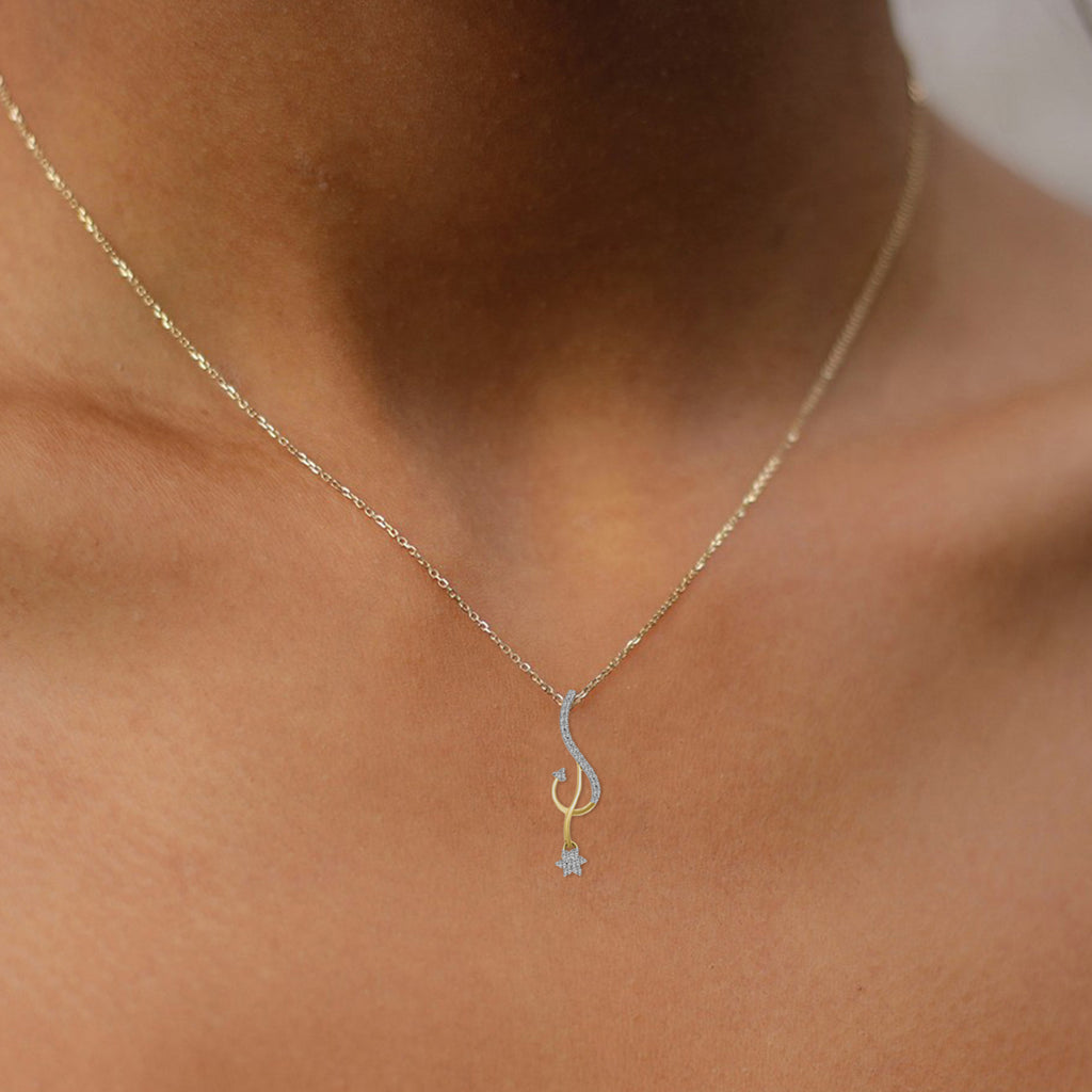 0.2 Ct Floral Pendant 14Kt - Rose Gold