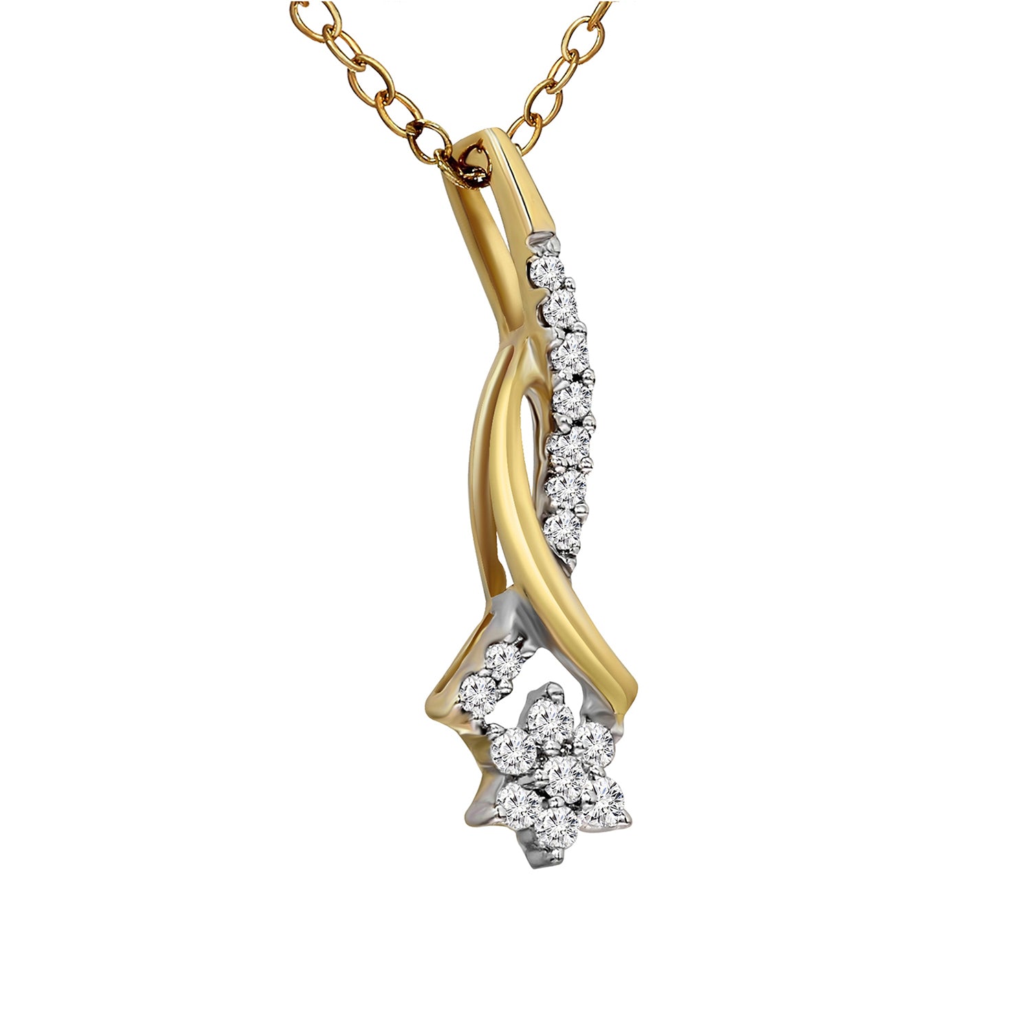 0.16 Ct Pendant 14Kt - Rose Gold