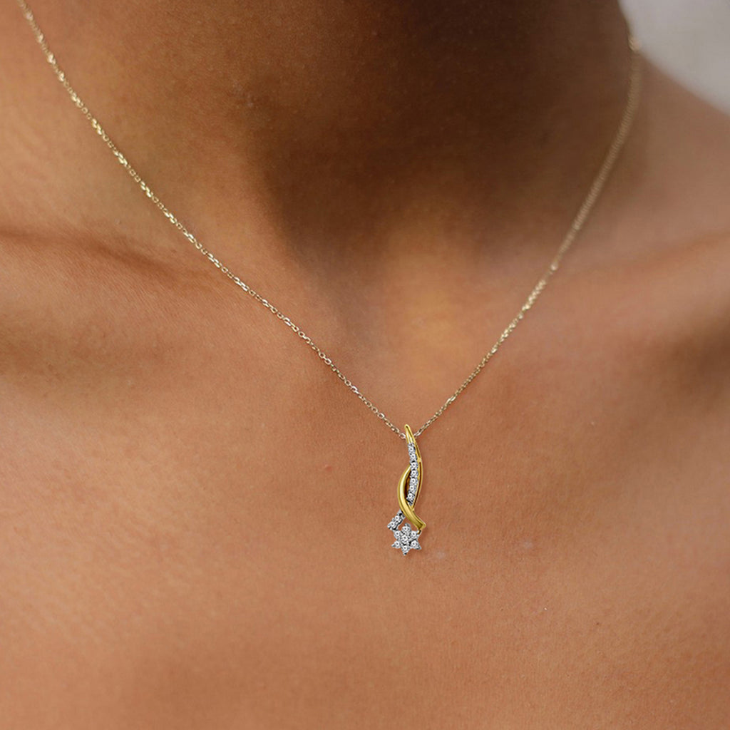 0.16 Ct Pendant 14Kt - Rose Gold