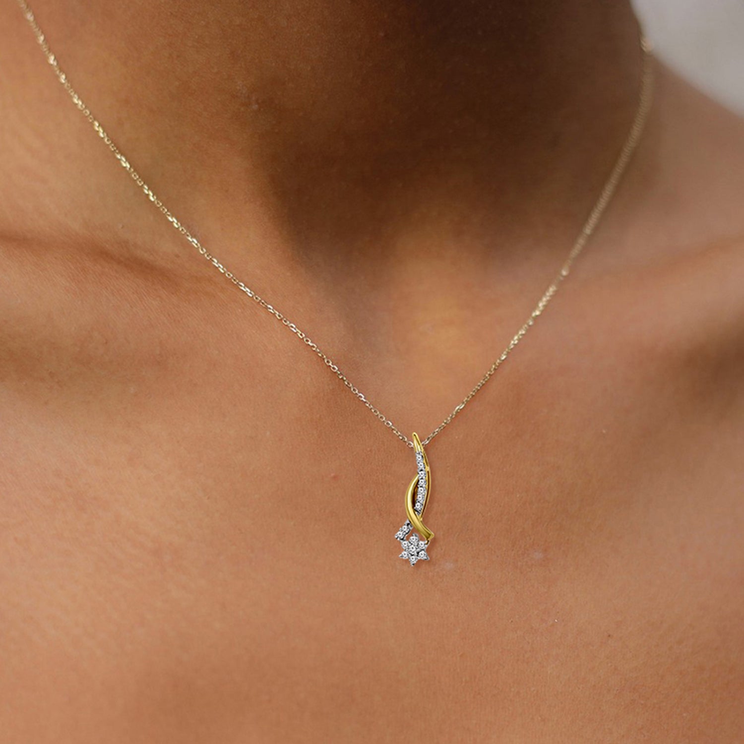0.16 Ct Pendant 14Kt - Rose Gold