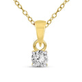 0.1 Ct Classic Solitaire Pendant 14Kt