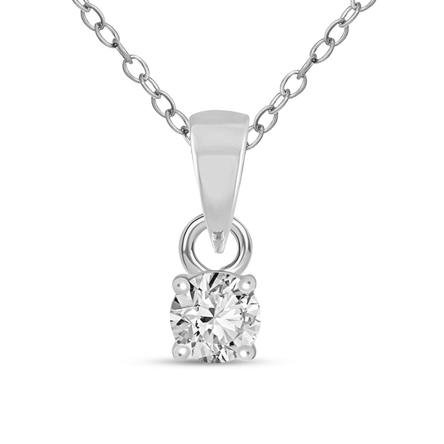 0.22 Carat 14K Gold Round Pendant