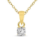 0.22 Carat 14K Gold Round Pendant