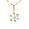 0.16 Ct Flower Blossom Pendant 14Kt - Rose Gold