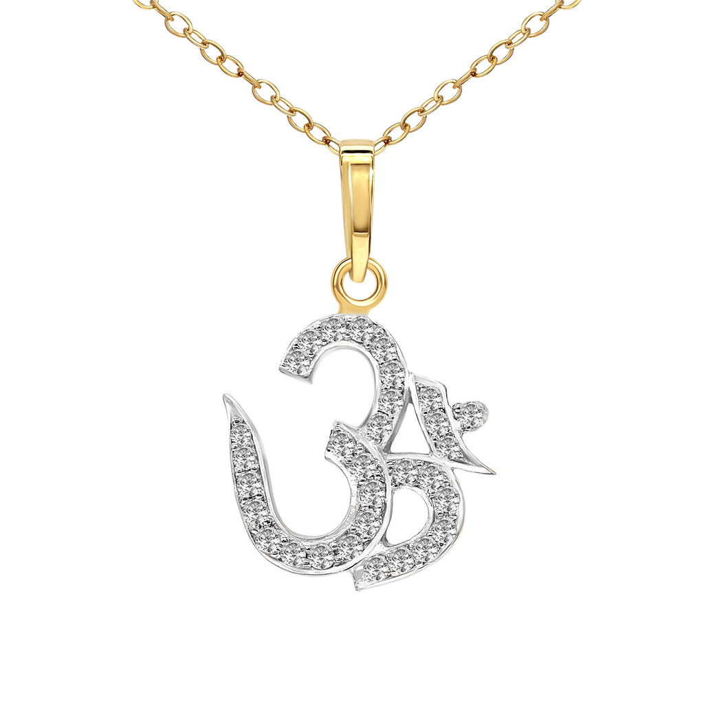 0.25 Ct Om Pendant 14Kt - Rose Gold