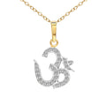 0.25 Ct Om Pendant 14Kt - Rose Gold