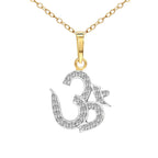 0.25 Ct Om Pendant 14Kt - Rose Gold