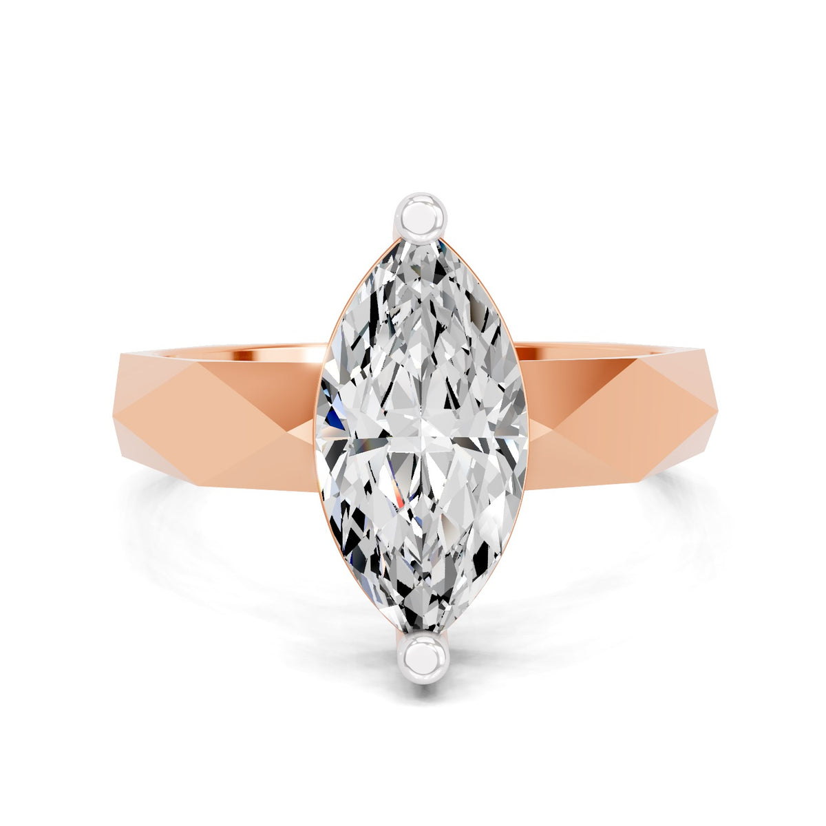 Sarafina Solitaire Marquise Lab Grown Diamond Ring