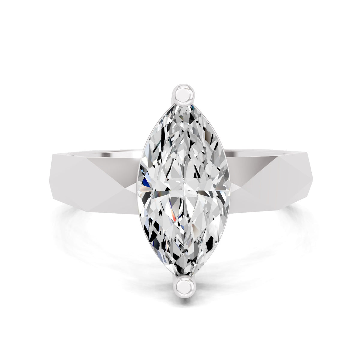 Sarafina Solitaire Marquise Lab Grown Diamond Ring