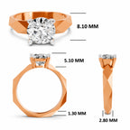 Samara Solitaire Round Lab Grown Diamond Ring