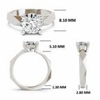 Samara Solitaire Round Lab Grown Diamond Ring