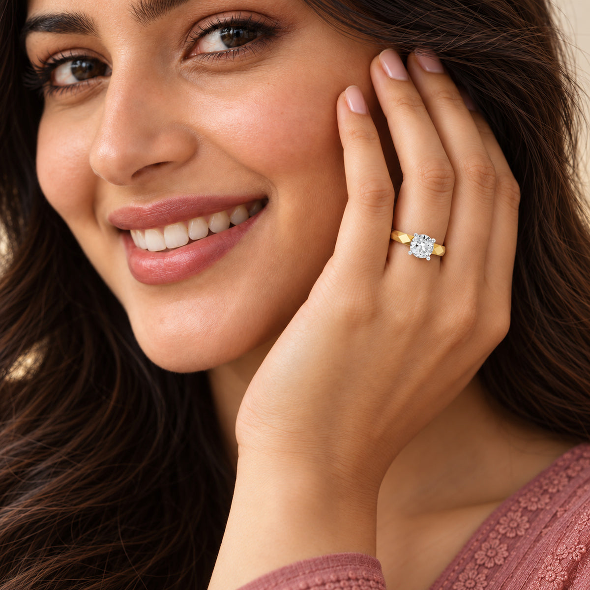 Samara Solitaire Round Lab Grown Diamond Ring