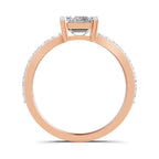 Lucilla Crossover Emerald Lab Grown Diamond Ring
