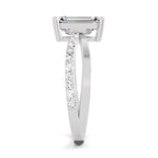 Lucilla Crossover Emerald Lab Grown Diamond Ring