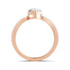 Pranavi Crossover Marquise Lab Grown Diamond Ring