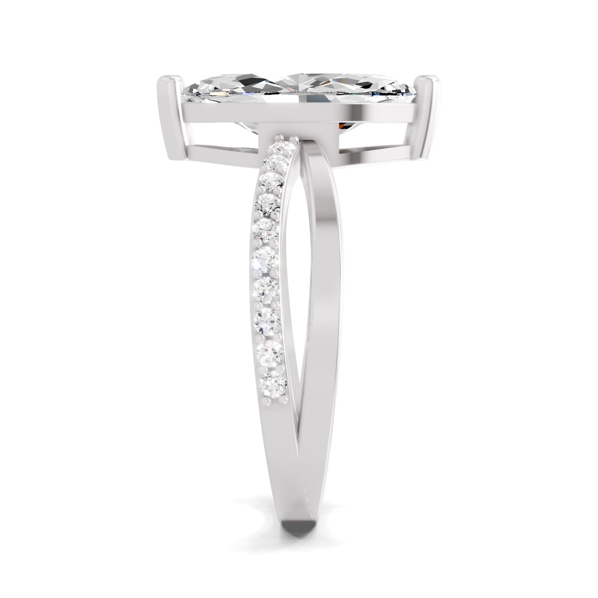 Pranavi Crossover Marquise Lab Grown Diamond Ring