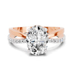 Sancia Intertwined Oval Lab Grown Diamond Ring