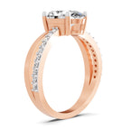 Sancia Intertwined Oval Lab Grown Diamond Ring