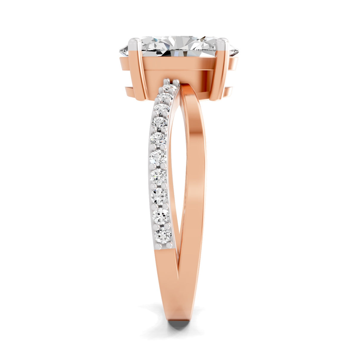 Sancia Intertwined Oval Lab Grown Diamond Ring