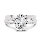 Sancia Intertwined Oval Lab Grown Diamond Ring